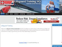 Tablet Screenshot of lifeguardtraininghq.com